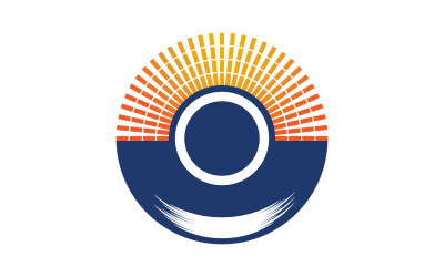 Speaker waves vector logo illustration design v.1