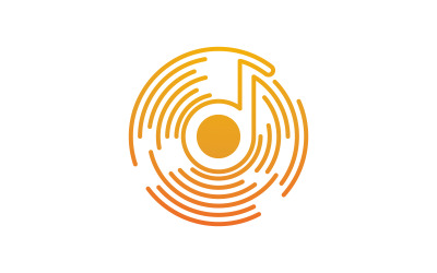 Speaker waves vector logo illustration design v.4