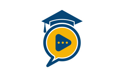 Universitair Onderwijs Sjabloon vector pictogram illustratie ontwerp v.10