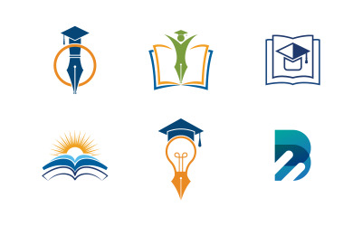 Vorlage für die Universitätsausbildung, Vektorsymbol-Illustrationsdesign, v.11
