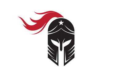 Gladiator spartan vector icon illustration design template v.13
