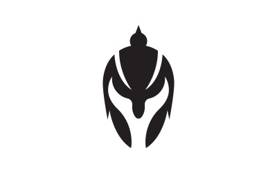 Gladiator spartan vector icon illustration design template v.2