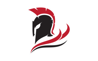 Gladiator spartan vector icon illustration design template v.5