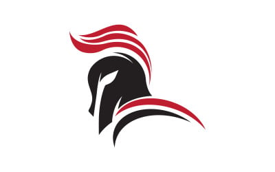 Gladiator spartan vector icon illustration design template v.6