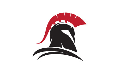 Gladiator spartan vector icon illustration design template v.7