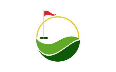 Golf sport Logo Template vector illustration design template v.14