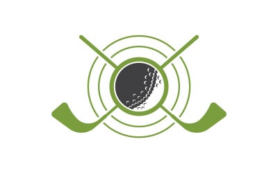 Golf sport Logo Template vector illustration design template v.2