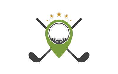 Golf sport Logo Template vector illustration design template v.3