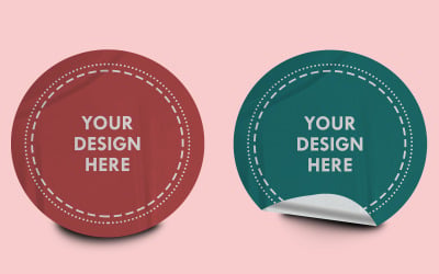 Sticker Mockup Template Design -56