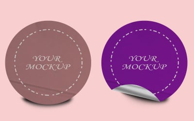 Sticker Mockup Template Design -57