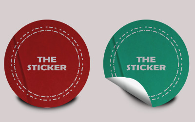 Sticker Mockup Template Design -60