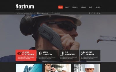 Construction Services Responsive Website Template