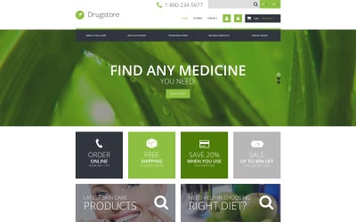 Medyczny motyw biznesowy E-commerce PrestaShop