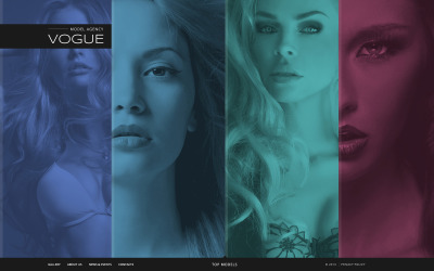 Model Agency Website-Vorlage
