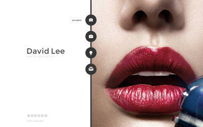 Modelo de site de portfólio de fotógrafo