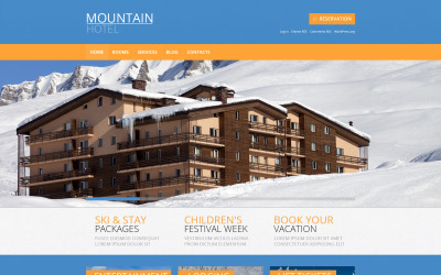 Responsywny motyw WordPress Hotels Responsive WordPress Theme #49453
