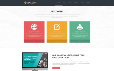 Responzivní Joomla šablona "Soft Expert" #49485