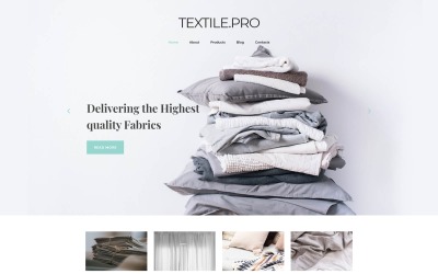 Šablona Joomla pro textilní průmysl