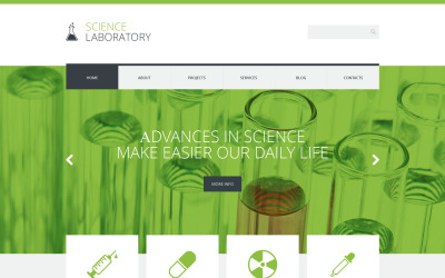 "Science Lab WordPress Theme" Responsive WordPress thema №49466