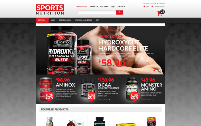 Suplementy diety dla sportowców Szablon VirtueMart