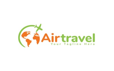 Air-Travel-logotyp Företagslogotypmall