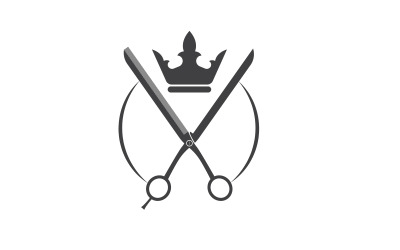 Élément de salon de coiffure Logo Vector Icon Design Illustration v.2