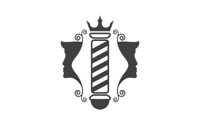 Élément de salon de coiffure Logo Vector Icon Design Illustration v.4