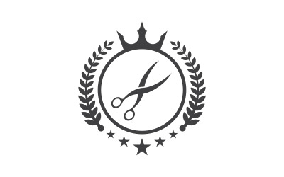Élément de salon de coiffure Logo Vector Icon Design Illustration v.8