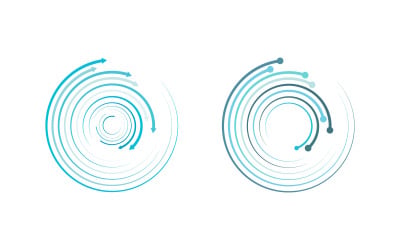 Halftone circle dots vector illustration design template v.8