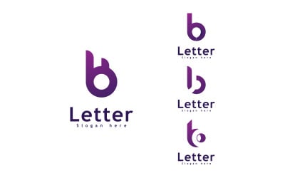 Letter B logo icon design template, Creative B logo symbol 15