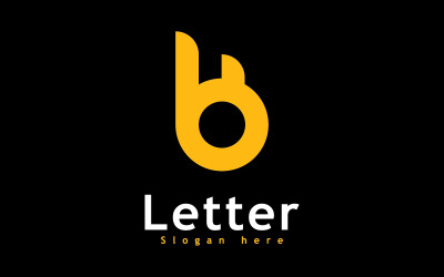 Letter B logo icon design template, Creative B logo symbol 1