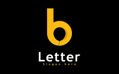 Letter B logo icon design template, Creative B logo symbol 3