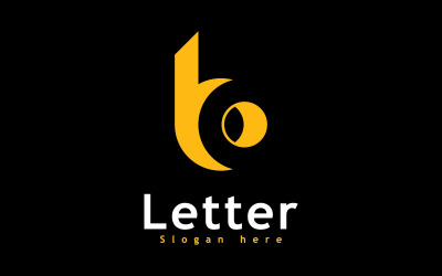 Letter B logo icon design template, Creative B logo symbol 4