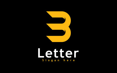 Letter B logo icon design template, Creative B logo symbol 7