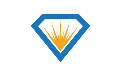 Lüks Elmas simgesi Logo vektör çizimi v.25