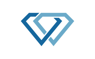 Luksusowa ikona diamentu Logo ilustracja wektorowa v.1