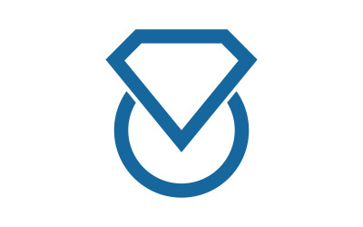 Luksusowa ikona diamentu Logo ilustracja wektorowa v.9
