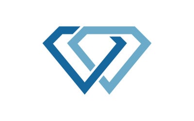 Luxury Diamond icon Logo vector illustration v.1