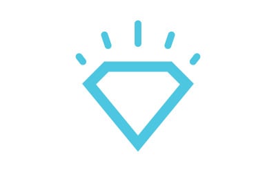 Luxury Diamond icon Logo vector illustration v.3