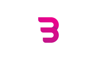 Plantilla de diseño de icono de logotipo de letra B, símbolo de logotipo B creativo 0