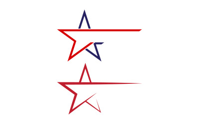 Plantilla de diseño de ilustración vectorial de icono de estrella v.15