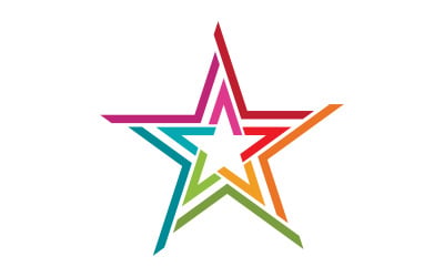 Star icon Template vector illustration design template v.10
