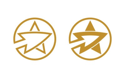 Star icon Template vector illustration design template v.11