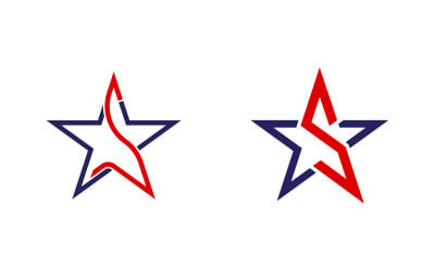 Star icon Template vector illustration design template v.1
