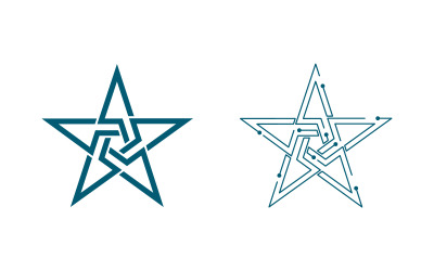 Star icon Template vector illustration design template v.2