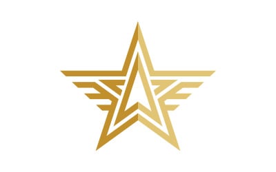 Star icon Template vector illustration design template v.6