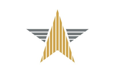 Star icon Template vector illustration design template v.7