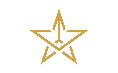 Star icon Template vector illustration design template v.9