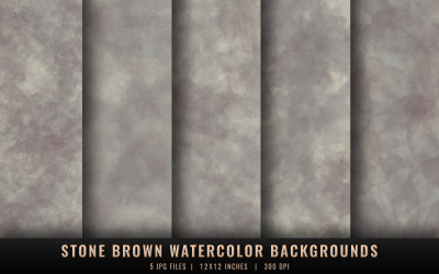 Stone Brown Watercolor Backgrounds