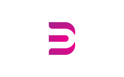 Szablon projektu ikony logo litery B, kreatywny symbol logo B 12